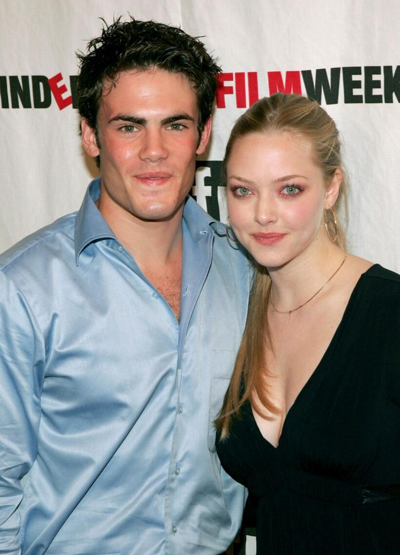 Micah Alberti and Amanda Seyfried at the IFP opening night premiere of "Nine Lives."