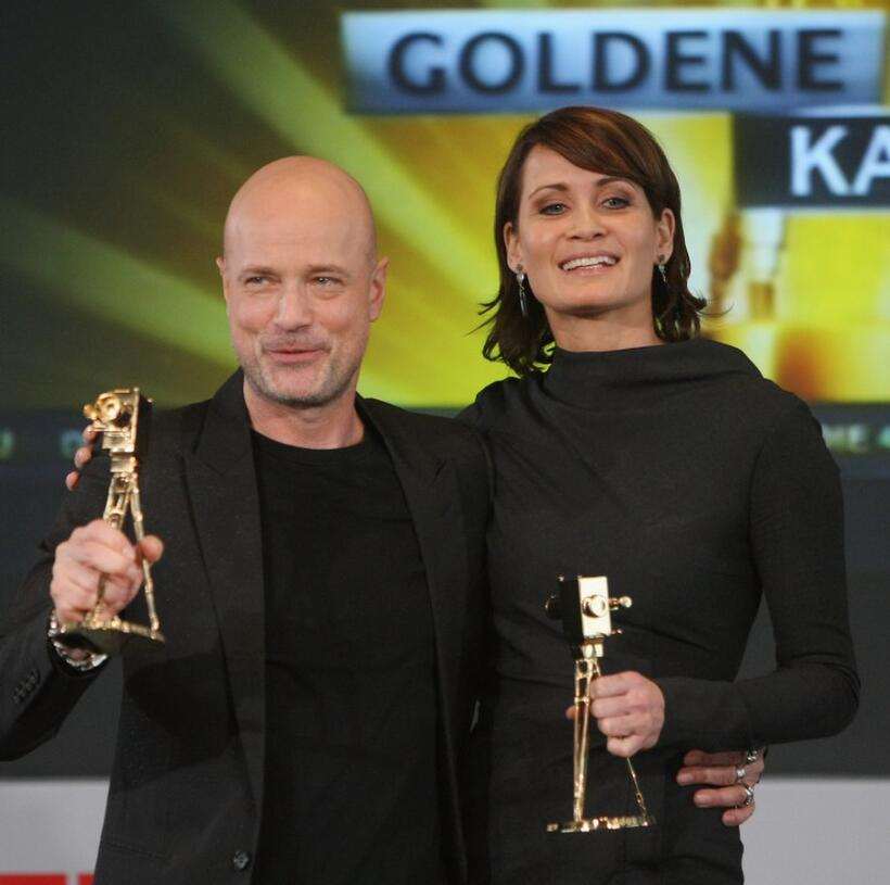 Christian Berkel and Anja Kling at the Goldene Kamera 2009 press conference.