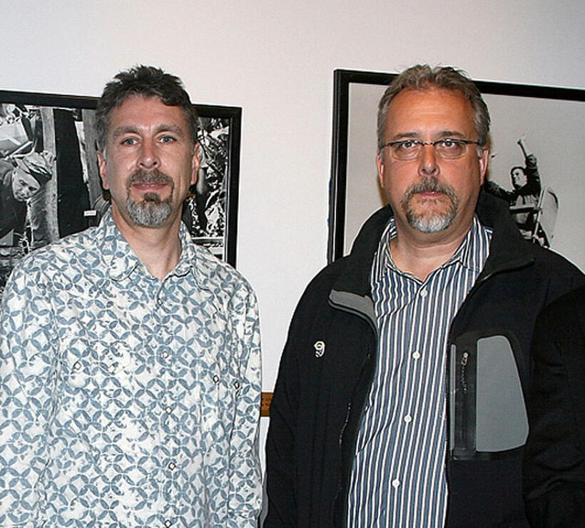 Craig Berkey and Skip Lievsay at the question and answer session of "No Country For Old Men."