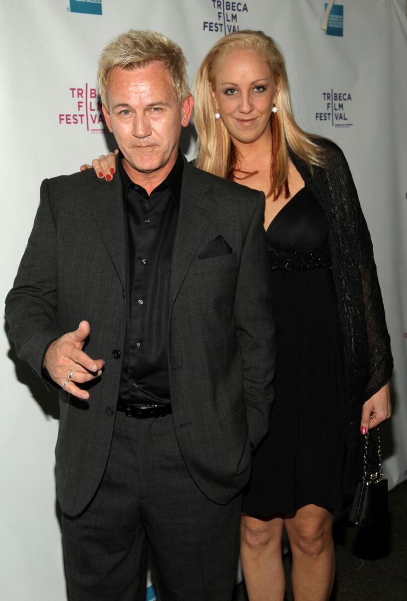 David Sherrill and Paige Miller at the premiere of "The 27 Club" during the 2008 Tribeca Film Festival.