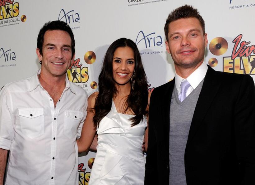 Jeff Probst, Sheetal Sheth and Ryan Seacrest at the world premiere of "Viva ELVIS."