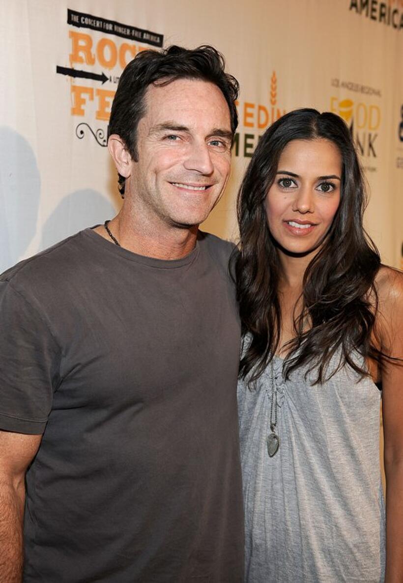 Jeff Probst and Sheetal Sheth at the Rock A Little, Feed Alot benefit concert.