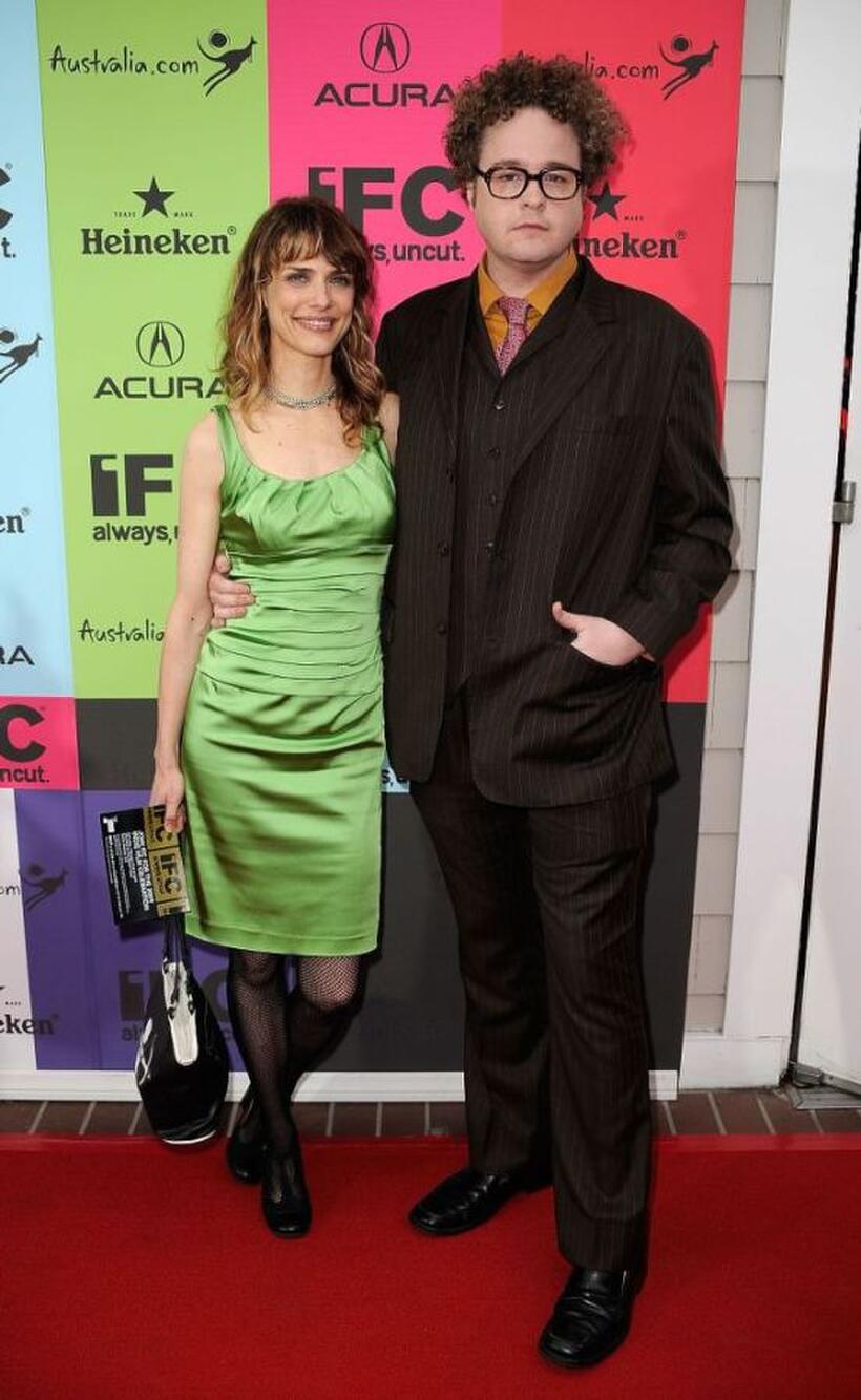 Lynn Shelton and Grant Lee Phillips at the 24th Annual Film Independent's Spirit Awards celebration.