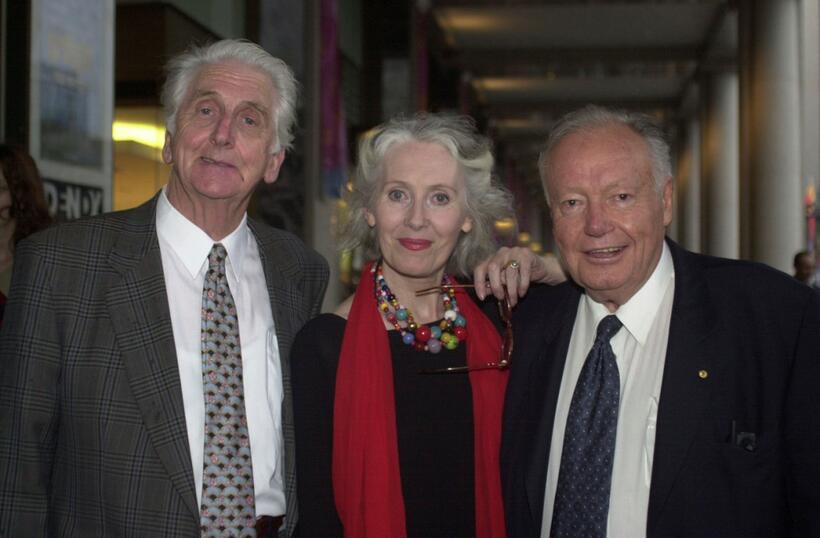 Terry Norris, Julia Blake and Charles Tingwell at the Australian premiere of "Innocence."