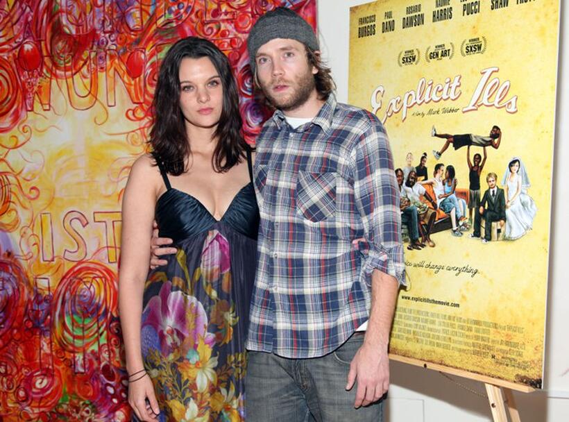 Frankie Shaw and Mark Webber at the after party of the New York premiere of "Explicit Ills."