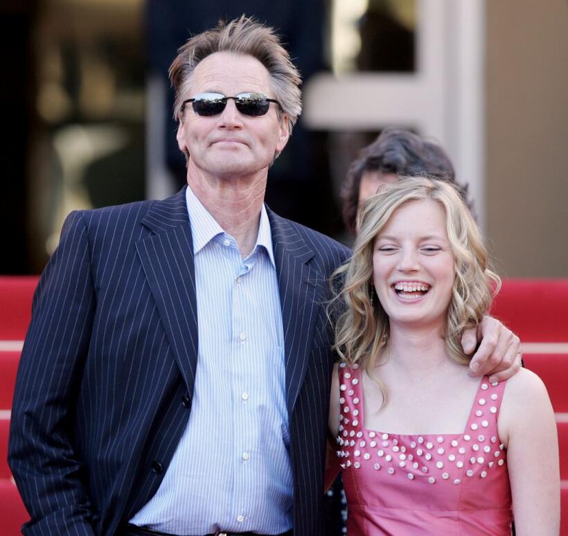 Sam Shepard and Sarah Polley at the screening of "Dont Come Knocking" at the Palais during the 58th International Cannes Film Festival.