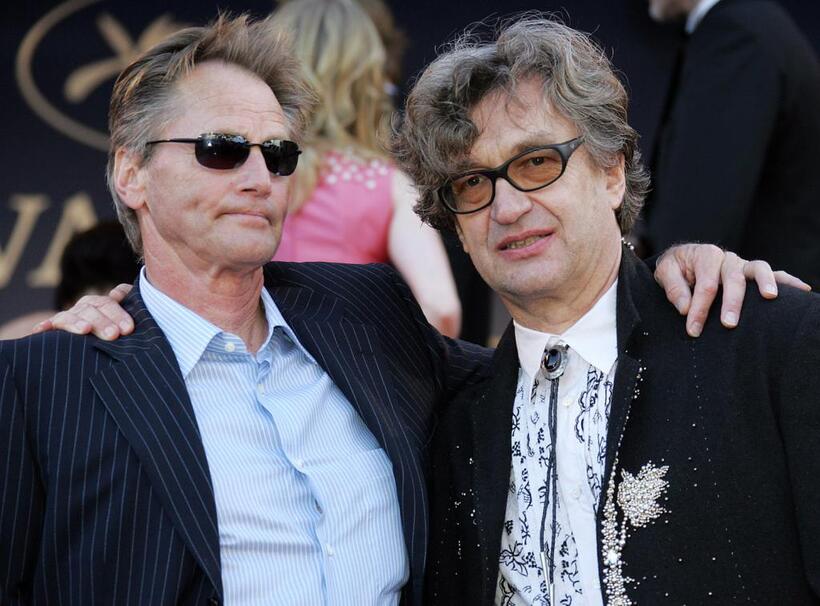 Sam Shepard and Wim Wenders at the screening of the film "Dont Come Knocking" at the 58th edition of the Cannes International Film Festival.