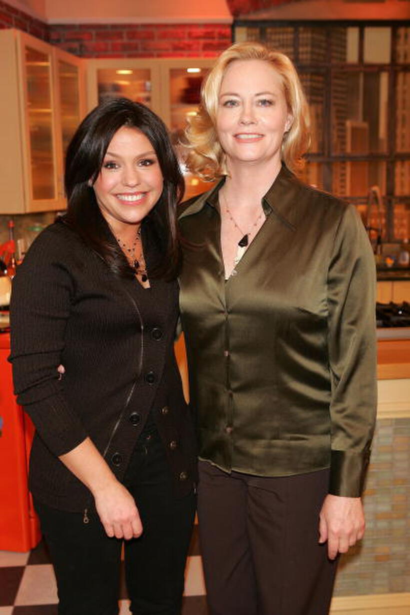 Cybill Shepherd and Rachael Ray at the "Rachael Ray" show.