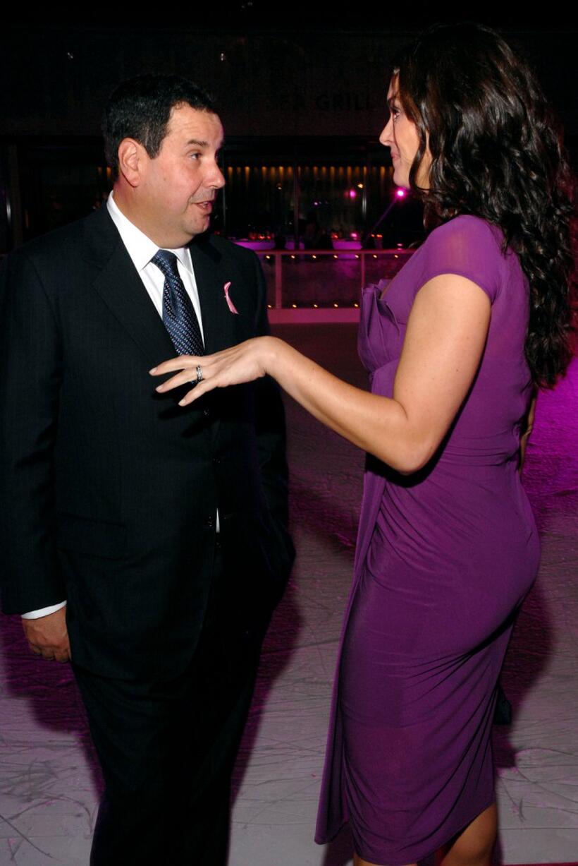 Brooke Shields and Saks CEO Steve Sadove at the Saks Fifth Avenues Viva La Cure to kickoff the "Key to the Cure" weekend at The Sea Gril.