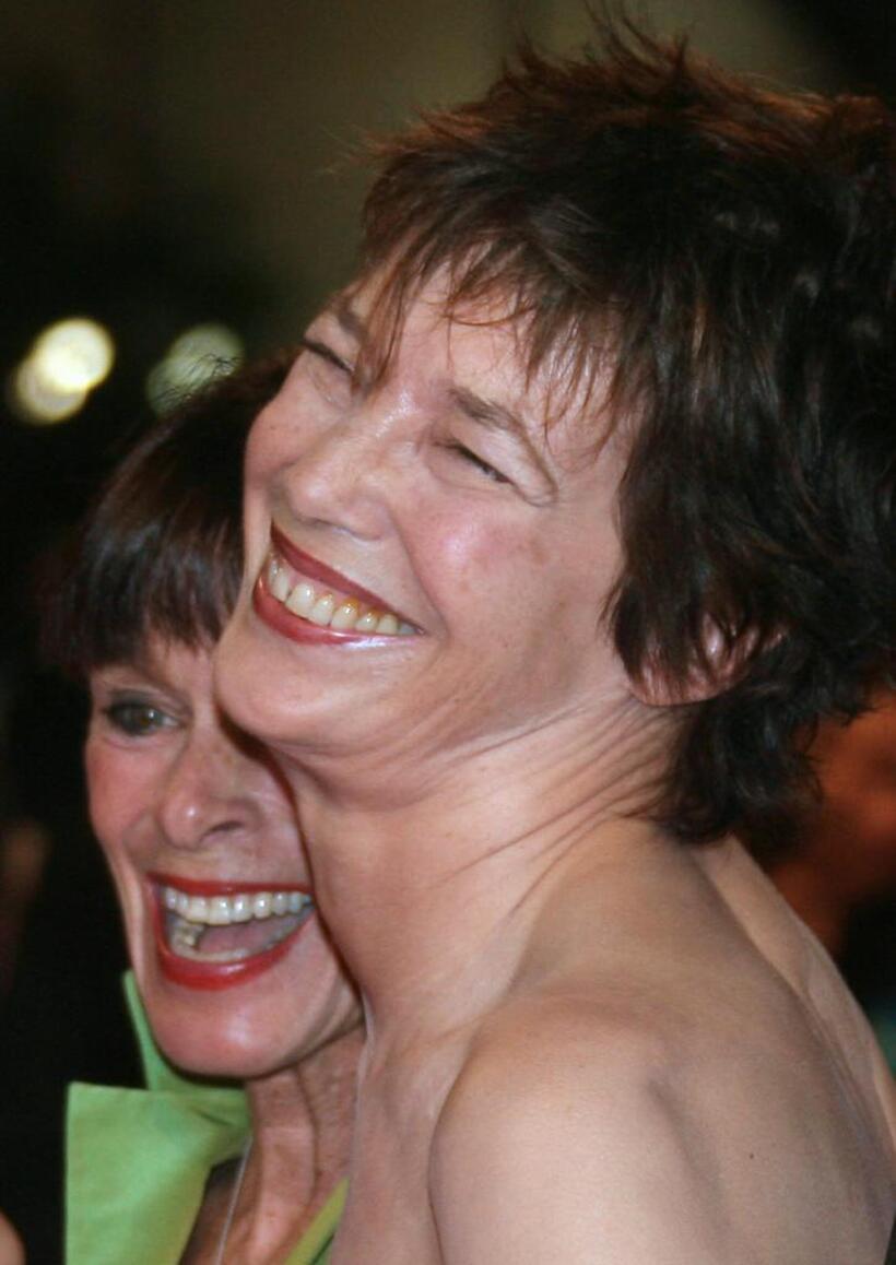Jane Birkin at the 60th International Cannes Film Festival screening of "Le Scaphandre et le Papillon".