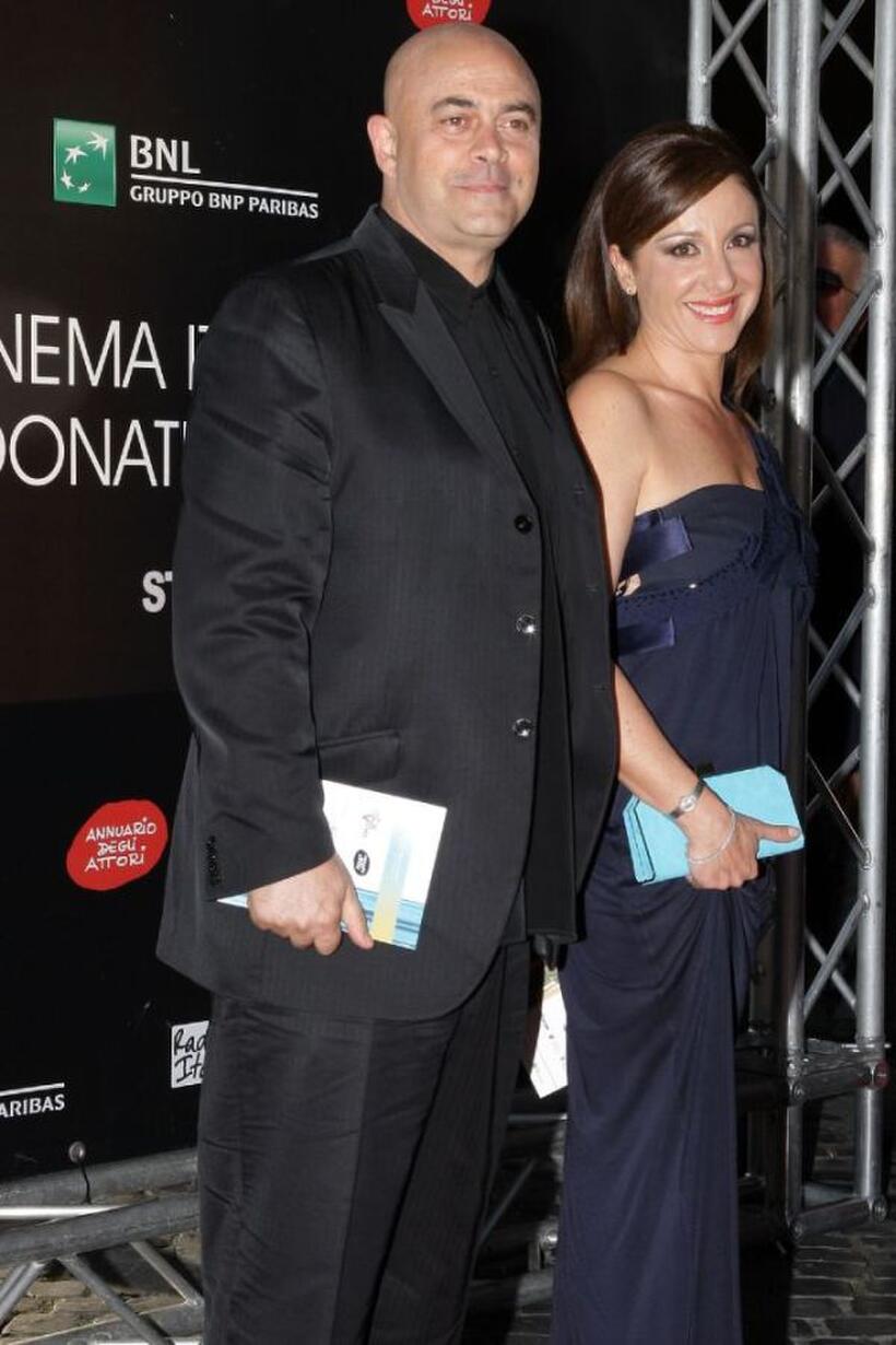 Maurizio Crozza and Carla Signoris at the David di Donatello Movie Awards.