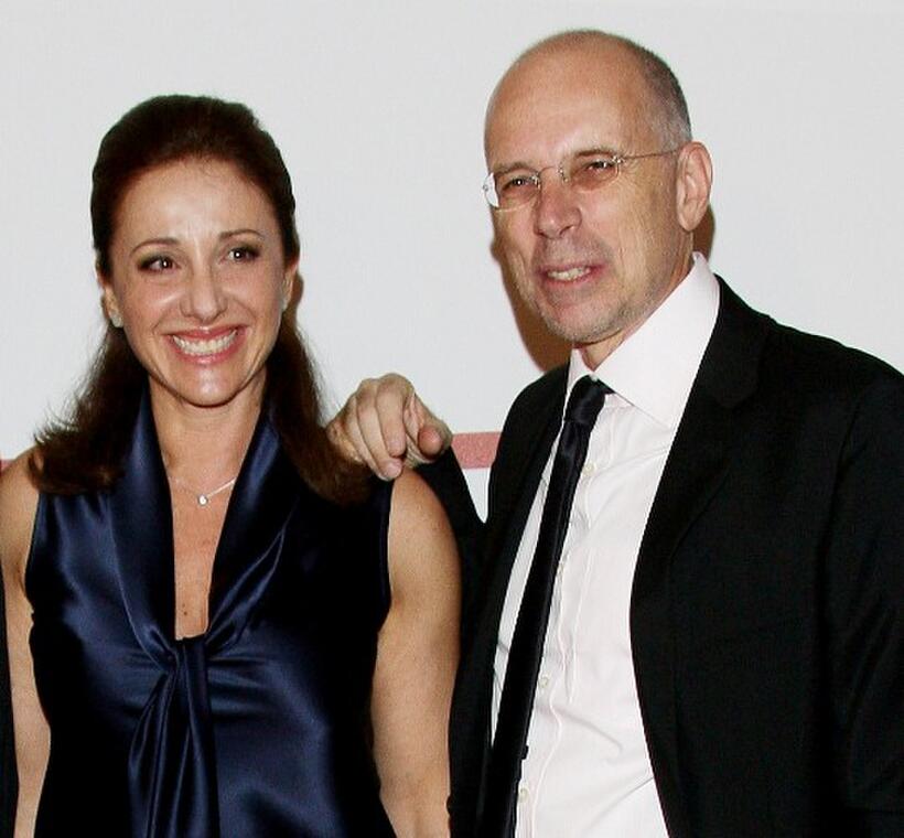 Carla Signoris and Gabriele Salvatores at the premiere of "Happy Family."