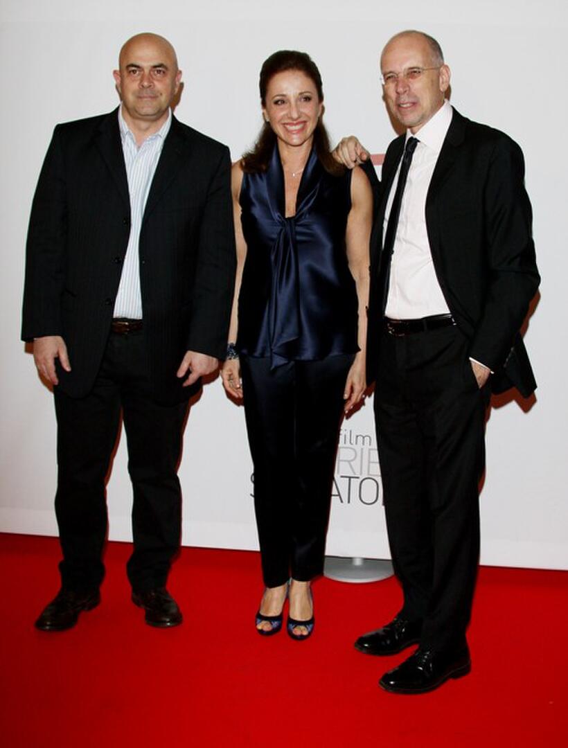 Maurizio Crozza, Carla Signoris and Gabriele Salvatores at the premiere of "Happy Family."