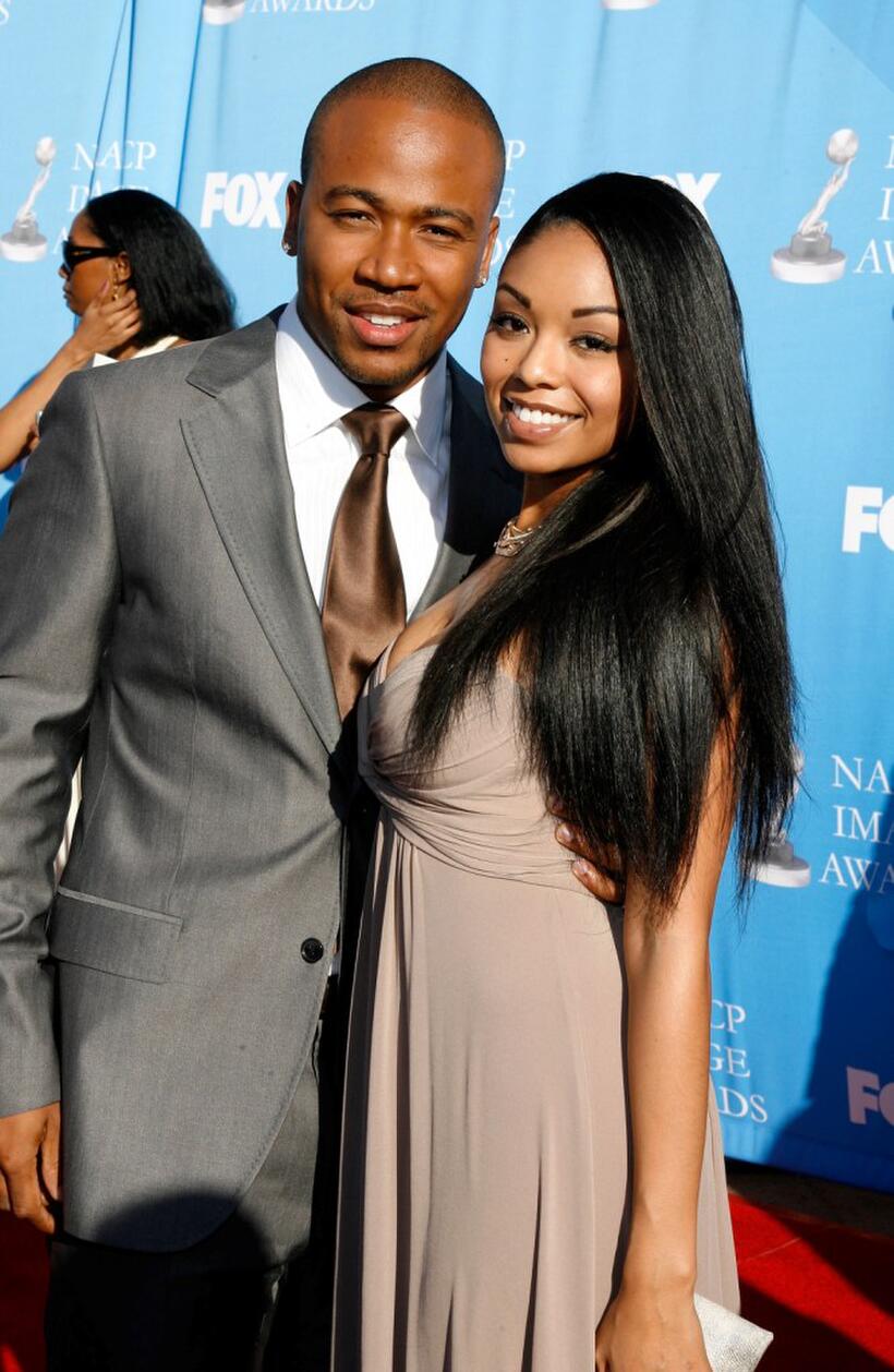Columbus Short and guest at the 38th annual NAACP Image Awards.