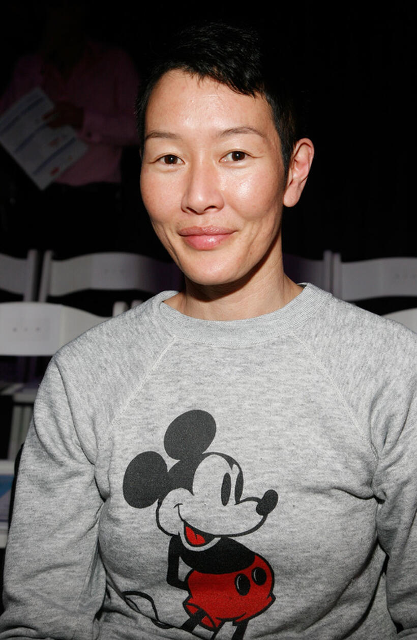 Jenny Shimizu at the DKNY Fall 2010 Fashion Show during the Mercedes-Benz Fashion Week in New York.