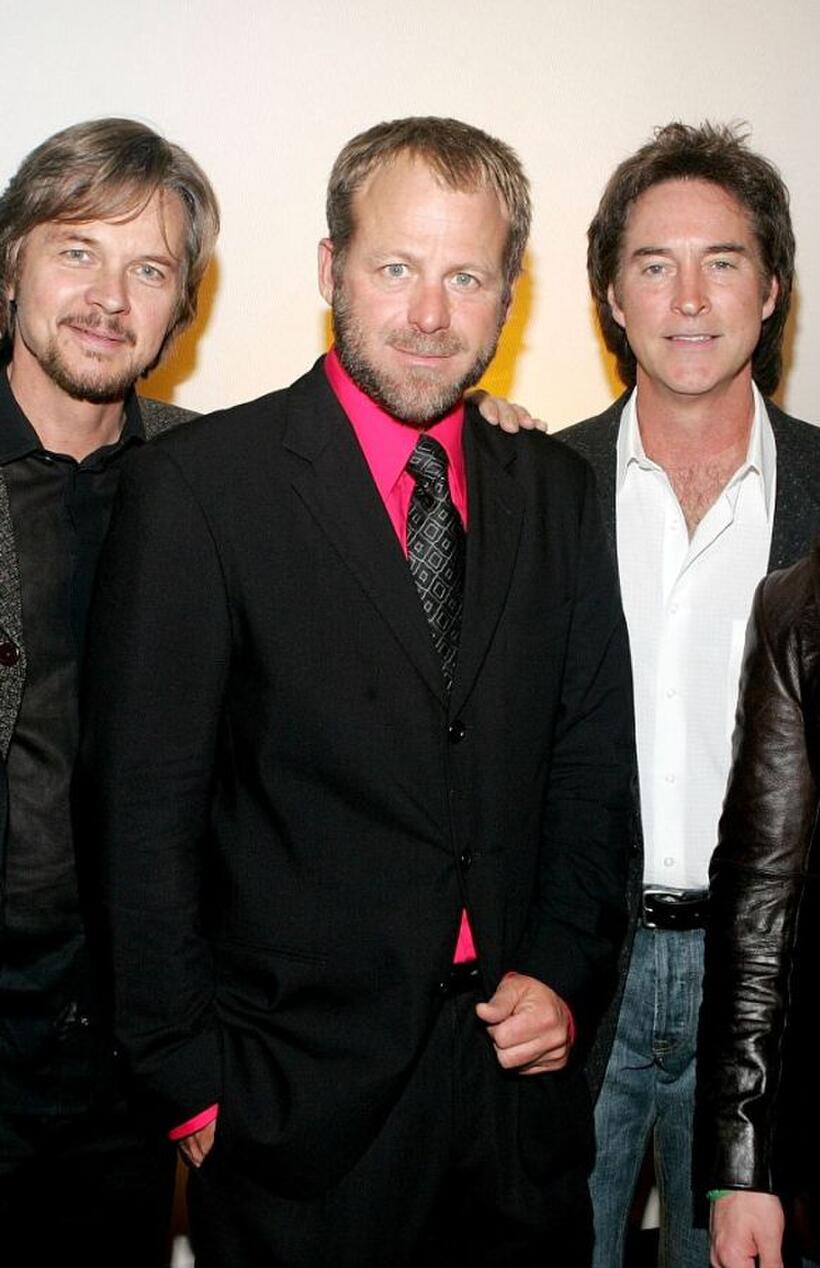 Stephen Nichols, Kin Shriner and Drake Hogestyn at the pre-party to benefit St. Jude Children's Research Hospital.