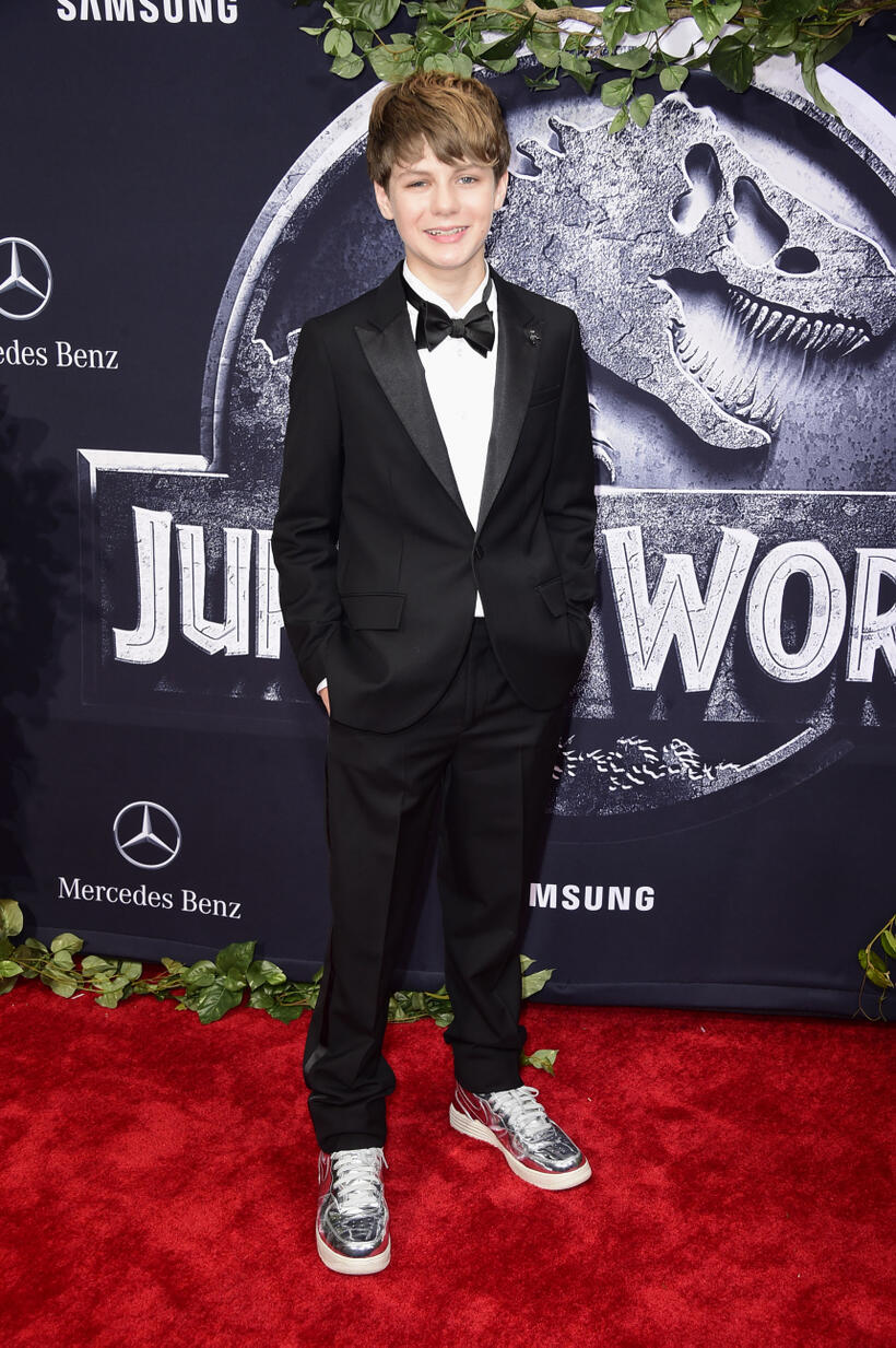 Ty Simpkins at the California premiere of "Jurassic World."