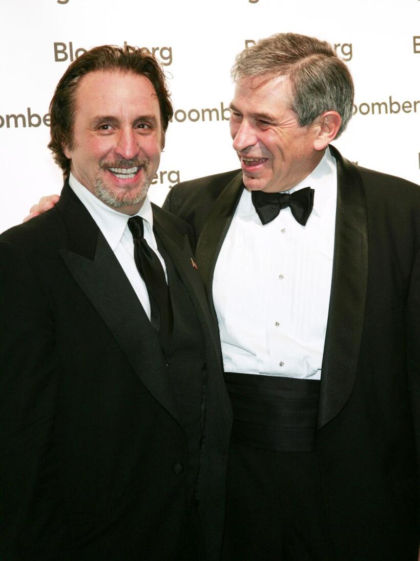 Ron Silver and Paul Wolfowitz at the Bloomberg News Party of the Year, following The White House Correspondents Dinner.