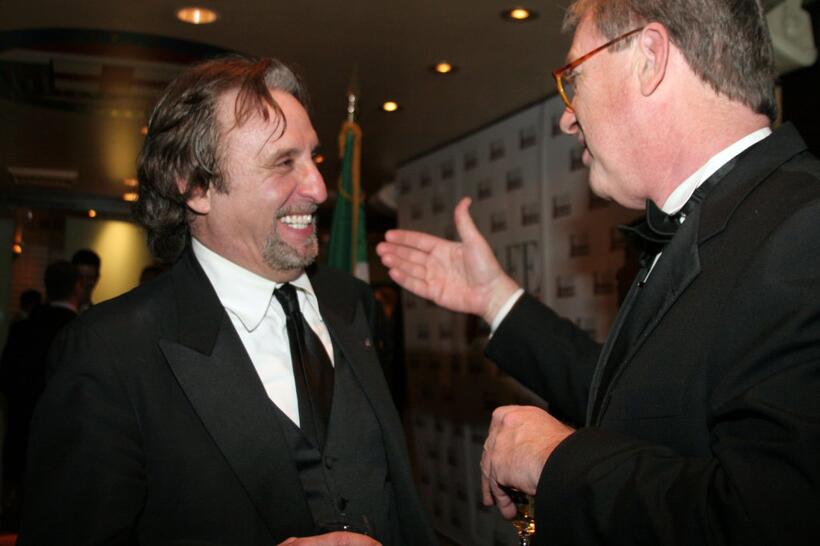 Ron Silver and Michael Baron at the Correspondents After Party hosted by Capitol File Magazine.