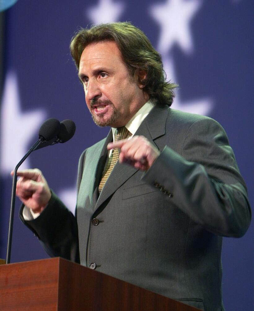 Ron Silver at the evening session of day one of the 2004 Republican National Convention at Madison Square Garden in New York City.