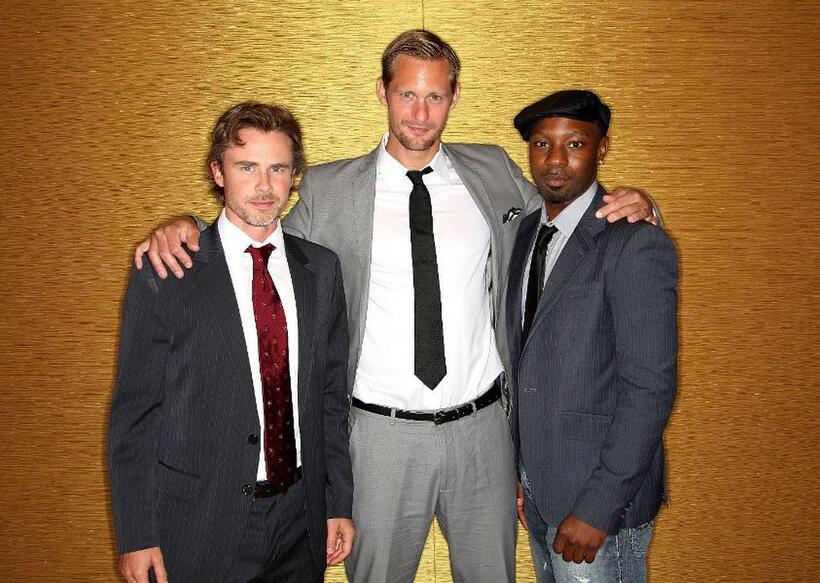 Sam Trammell, Alexander Skarsgard and Nelsan Ellis at the 25th Annual Television Critics Association Awards.