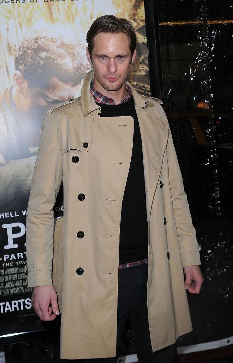 Alexander Skarsgard at the premiere of "The Pacific."