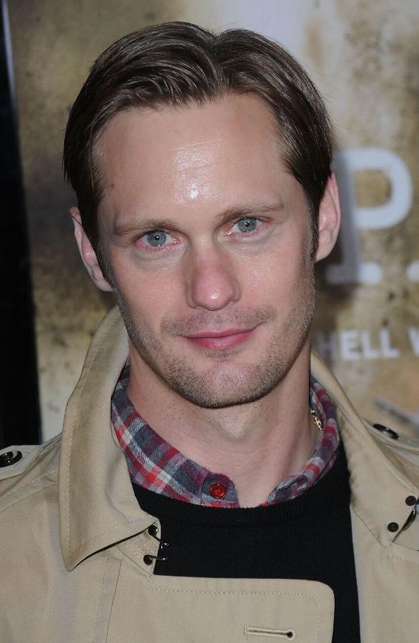 Alexander Skarsgard at the premiere of "The Pacific."