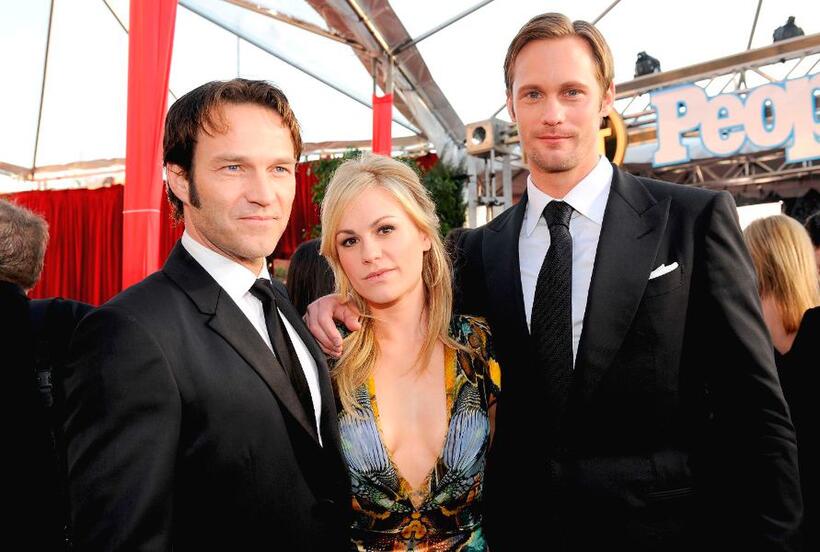 Stephen Moyer, Anna Paquin and Alexander Skarsgard at the 16th Annual Screen Actors Guild Awards.