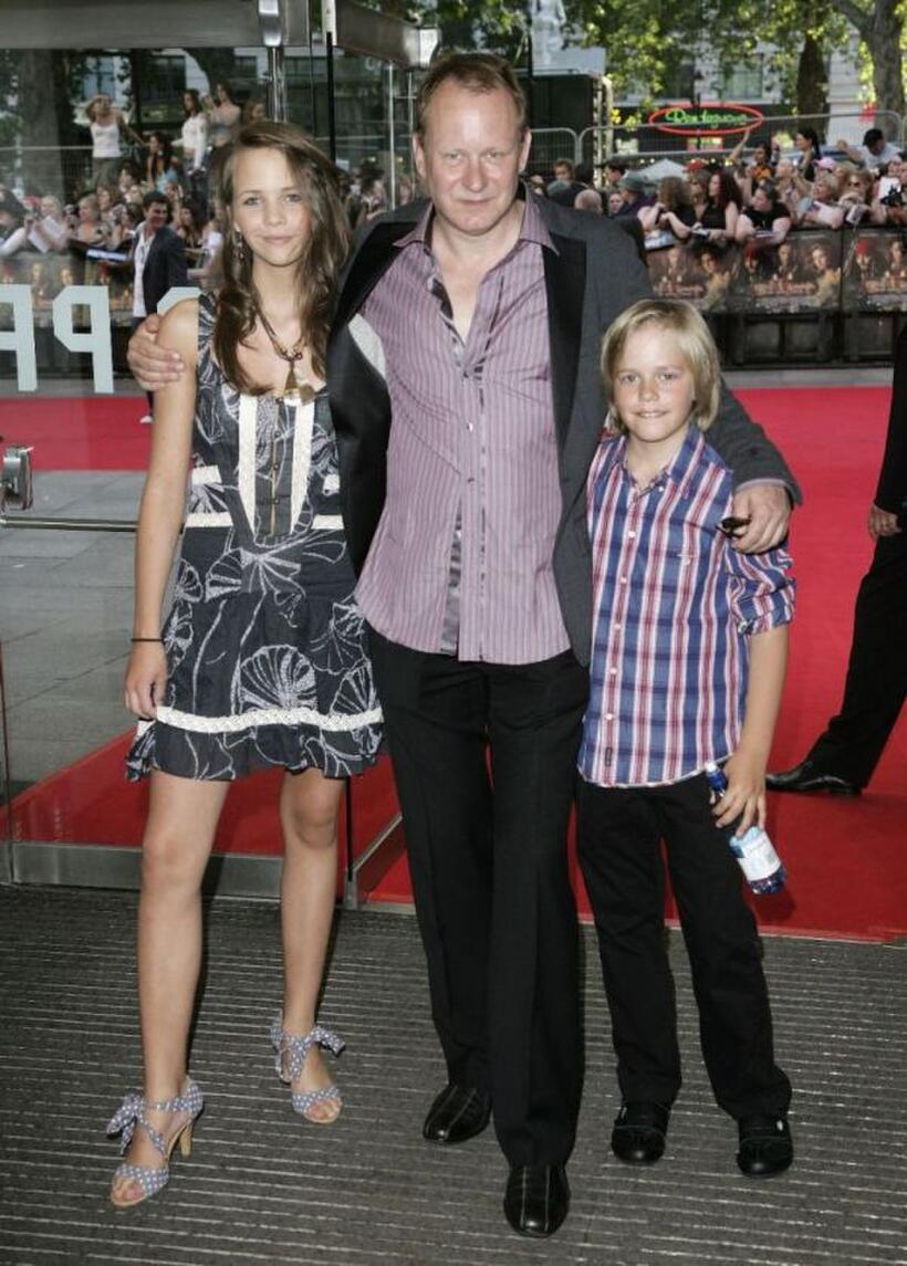 Stellan Skarsgard and his family at the European premiere of "Pirates Of The Caribbean: Dead Man's Chest."