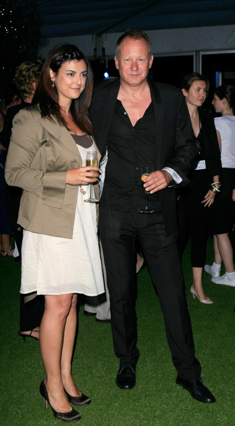 Stellan Skarsgard and Guest at the after party of the UK premiere of "Mamma Mia."