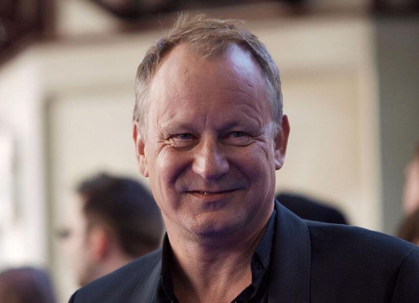 Stellan Skarsgard at the world premiere of "Mamma Mia."