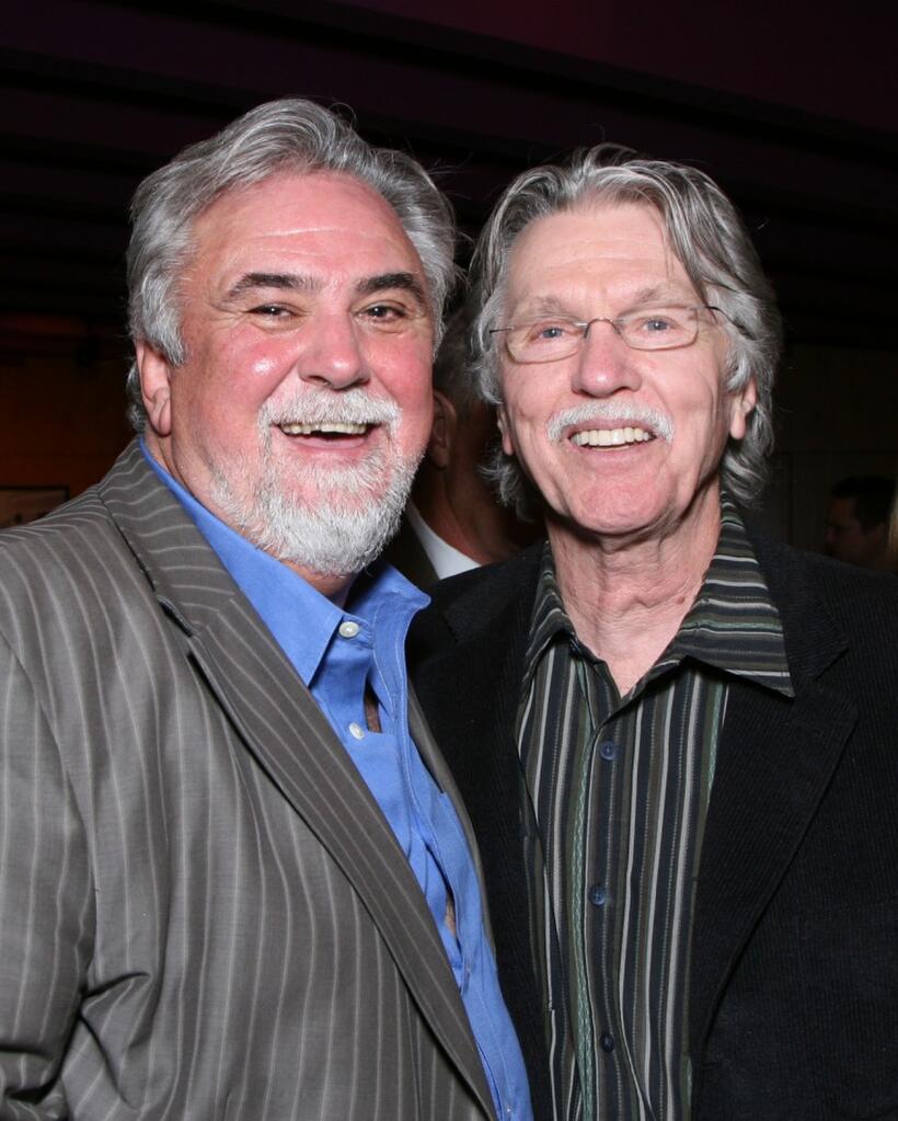 Tom Skerritt and Rod Hardy at the L.A. premiere of "December Boys".