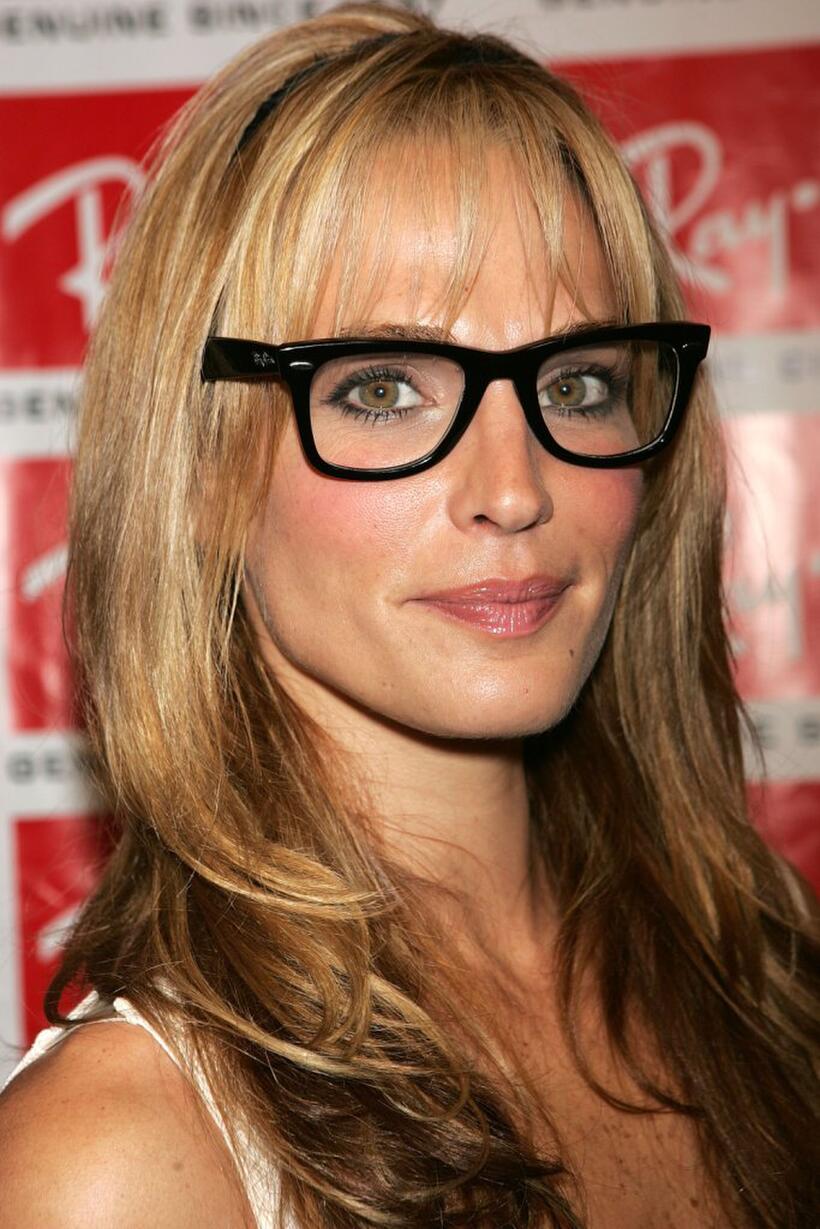 Molly Sims at the party to celebrate Ray-Ban Wayfarer sunglasses.