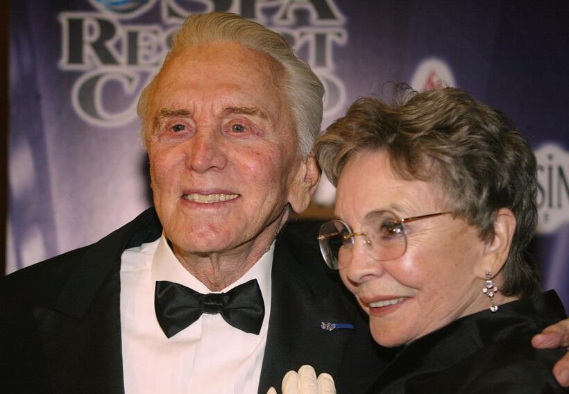 Jean Simmons and Kirk Douglas at the 16th Annual Palm Springs International Film Festival at the Palm Springs Convention Center.