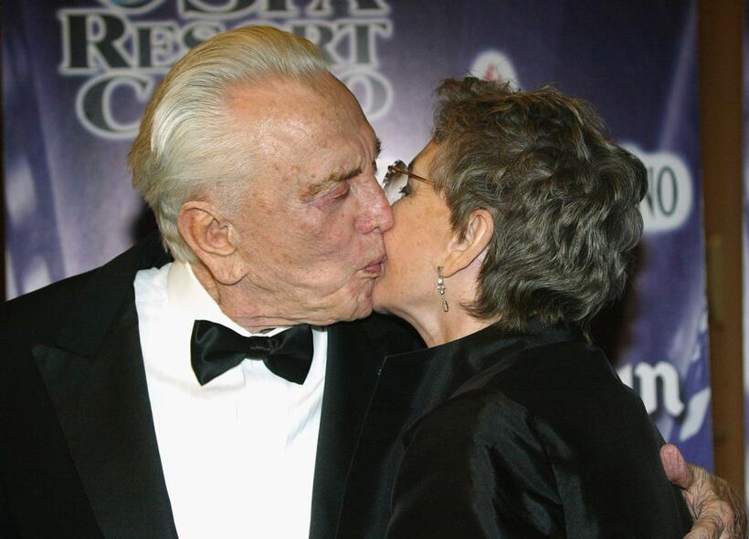 Jean Simmons and Kirk Douglas at the 16th Annual Palm Springs International Film Festival at the Palm Springs Convention Center.
