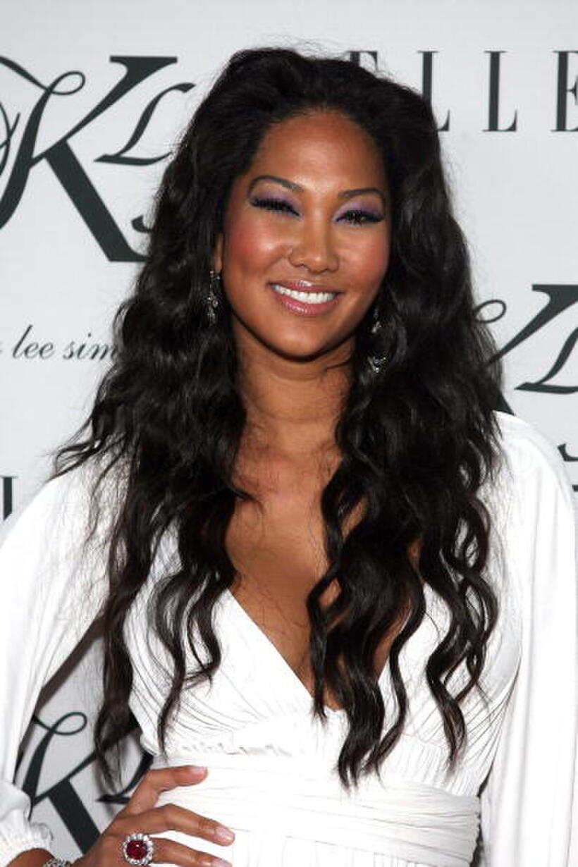 Kimora Lee Simmons arrives at her Debut KLS Collection party in Hollywood.