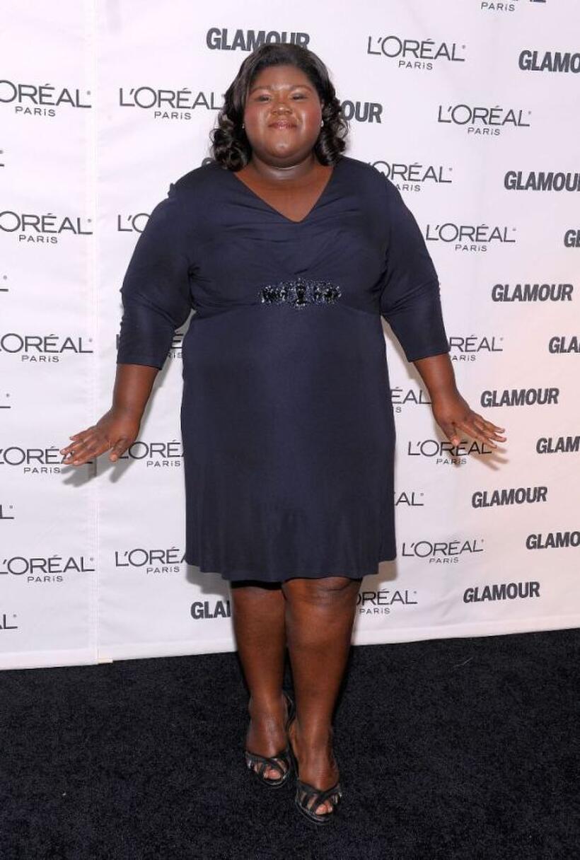 Gabourey Sidibe at the Glamour Magazine 2009 Women of the Year Honors.