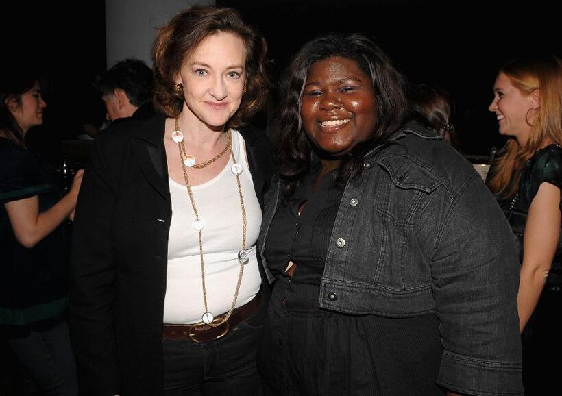 Joan Cusack and Gabourey Sidibe at the 2009 New Yorker Festival Party hosted by David Remnick.