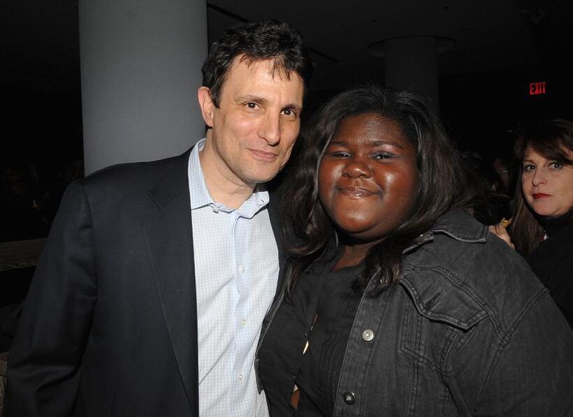 David Remnick and Gabourey Sidibe at the 2009 New Yorker Festival Party hosted by David Remnick.