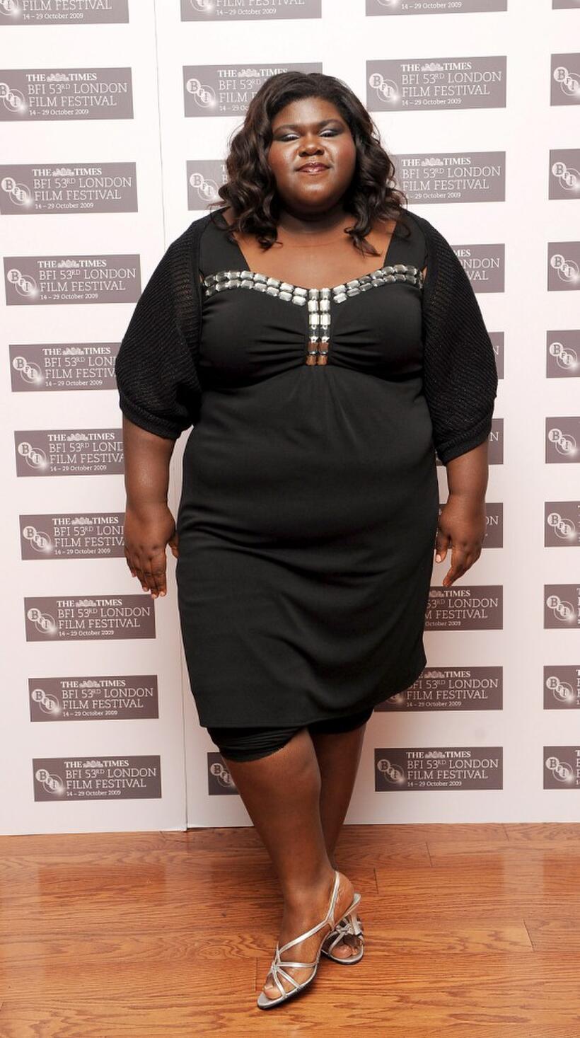 Gabourey Sidibe at the premiere of "Precious" during the Times BFI 53rd London Film Festival.