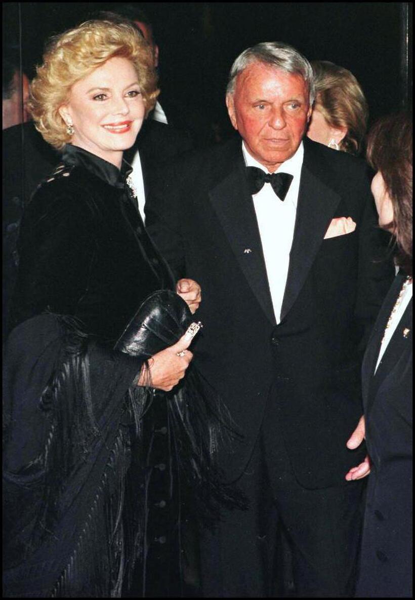 Frank Sinatra and his wife Barbara at the Carousel of Hope benefit.