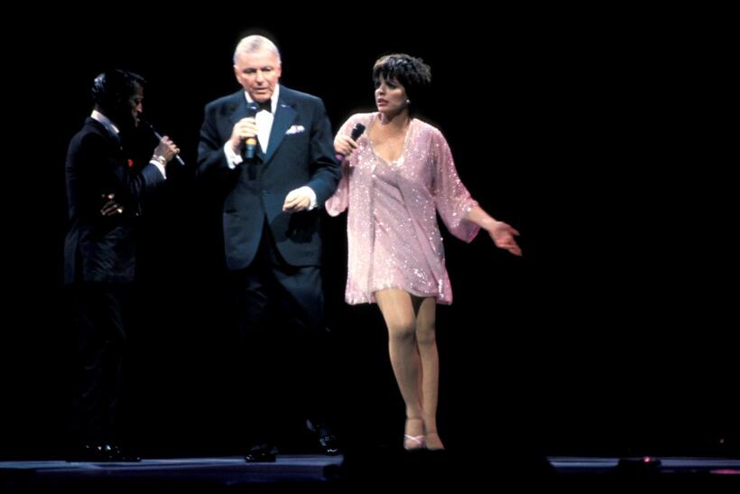 Frank Sinatra and Liza Minnelli at the Sydney Entertainment Center.
