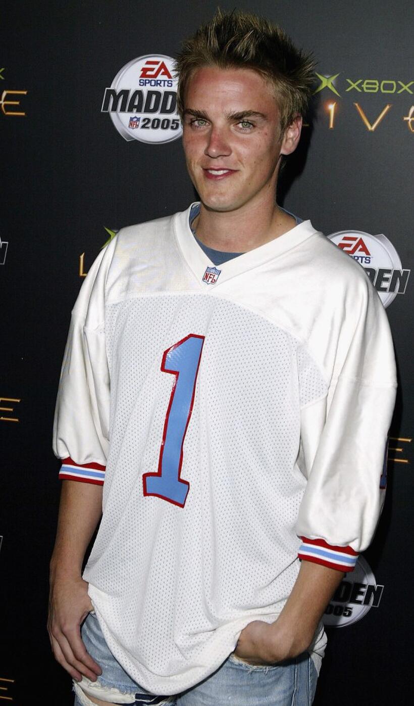 Riley Smith at the "Xbox Live Madden NFL 2005" launch party.