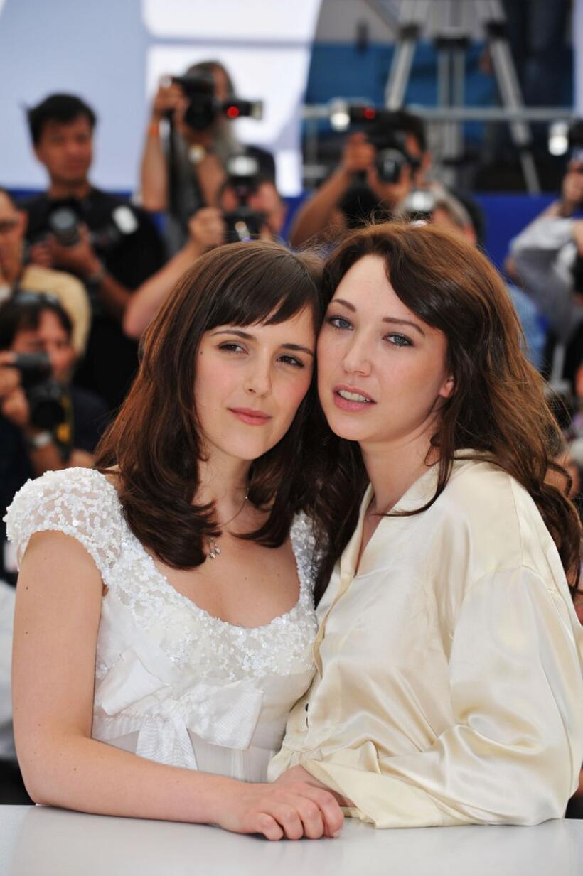 Clementine Poidatz and Laura Smet at the Palais des Festivals during the 61st International Cannes Film Festival.