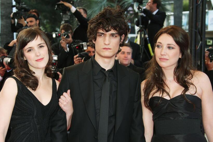 Clementine Poidatz, Louis Garrel and Laura Smet at the Palais des Festivals during the 61st International Cannes Film Festival.