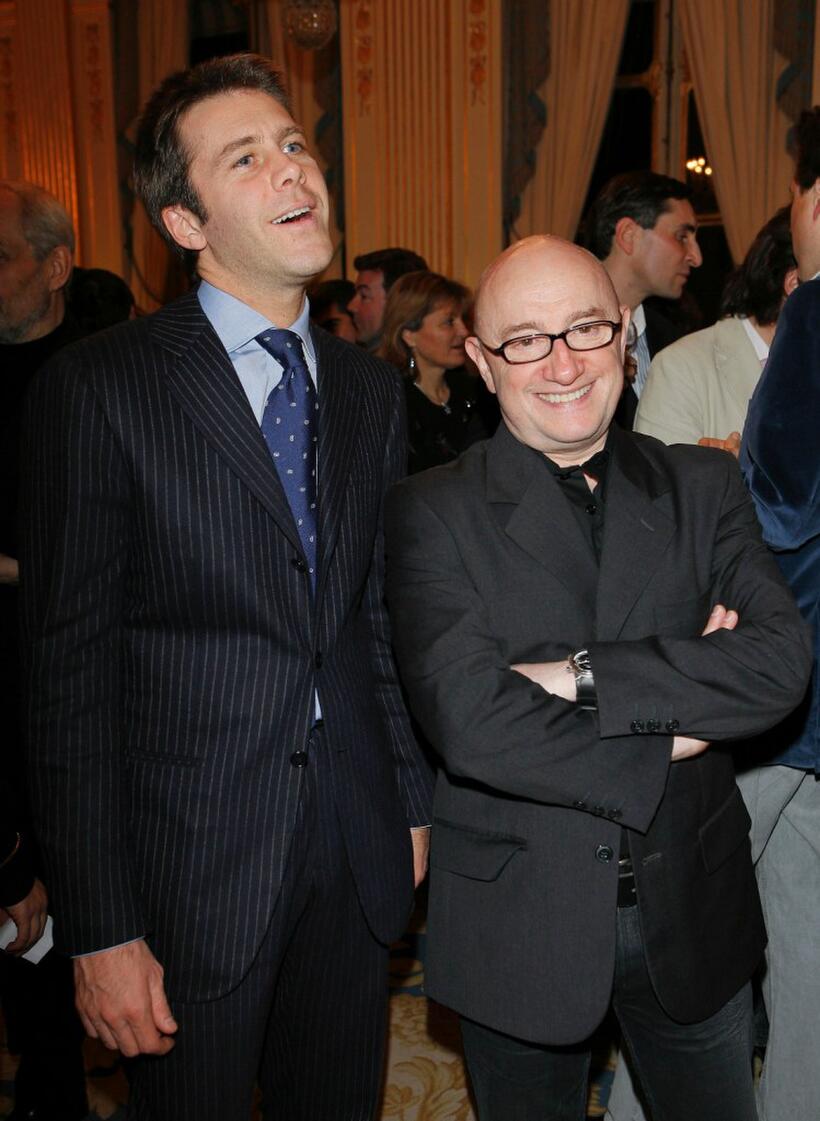 Michel Blanc and Prince Emmanuel Philibert de Savoie in Paris.