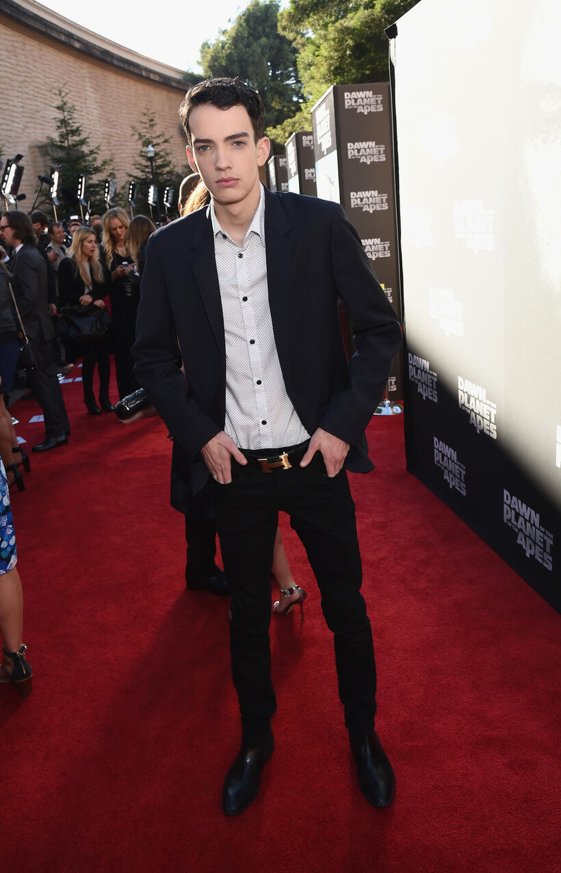 Kodi Smit-McPhee at the California premiere of "Dawn of the Planet of the Apes."
