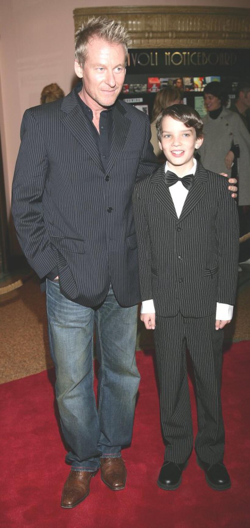 Richard Roxburgh and Kodi Smit-McPhee at the Melbourne premiere of "Romulus, My Father."