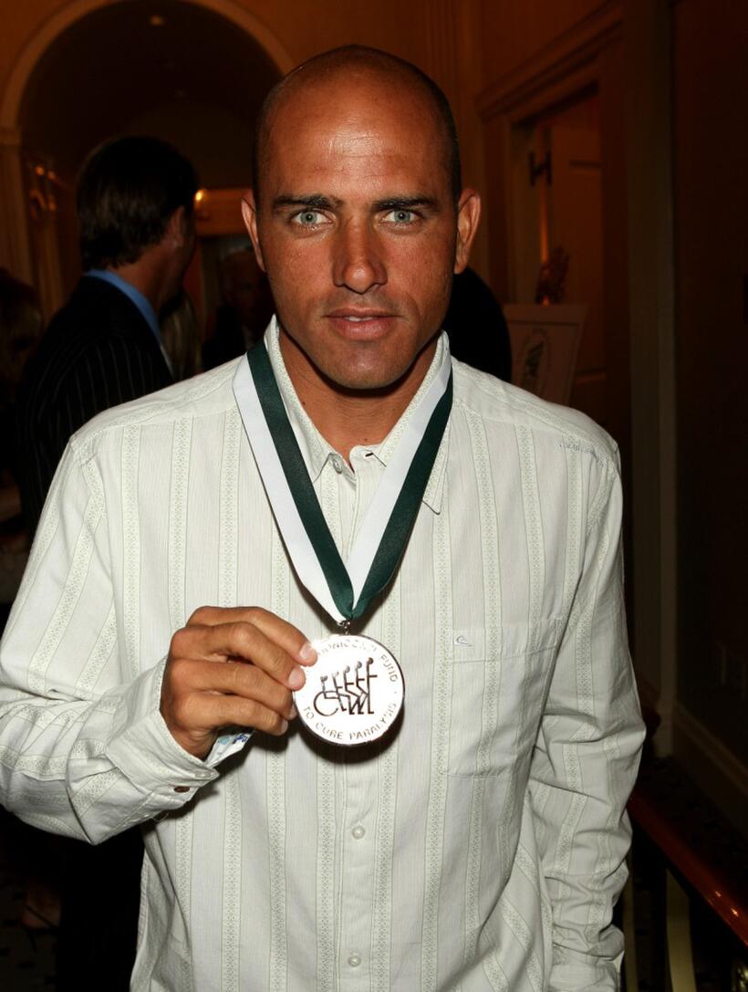Kelly Slater at the 22nd Annual Great Sports Legends Dinner.