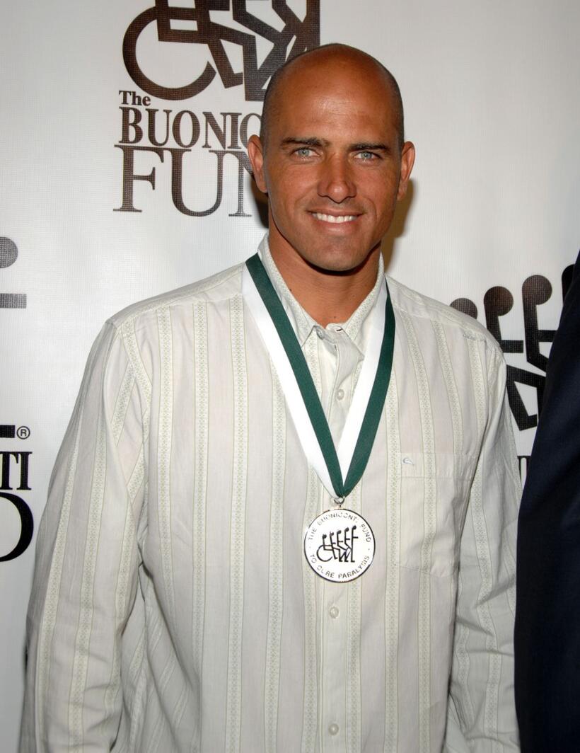 Kelly Slater at the 22nd Annual Great Sports Legends Dinner.